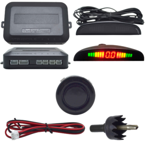 Sensor Estacionamento de Ré com 4 Pontos de 18MM Universal Para Carro – PRETO