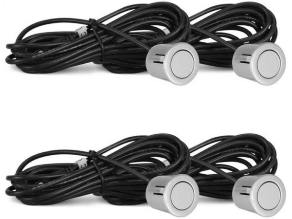Sensor Estacionamento de Ré com 4 Pontos de 18MM Universal Para Carro - PRATA - Image 2