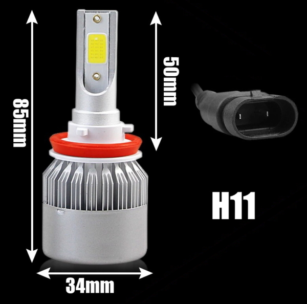 Lâmpada Super Led C6 H11 6000K Branco Frio - Image 3